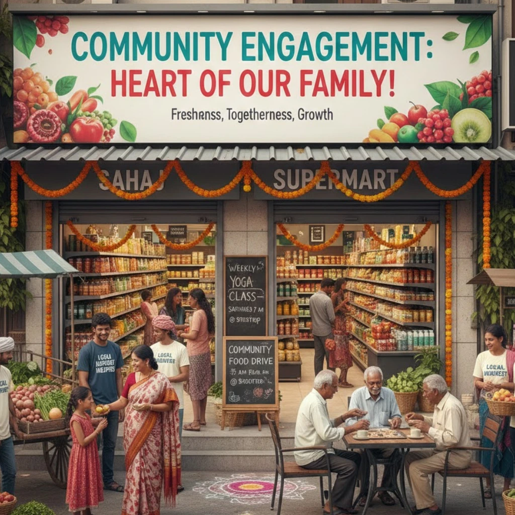 what is the importance of community engagement for your grocery store franchise in india