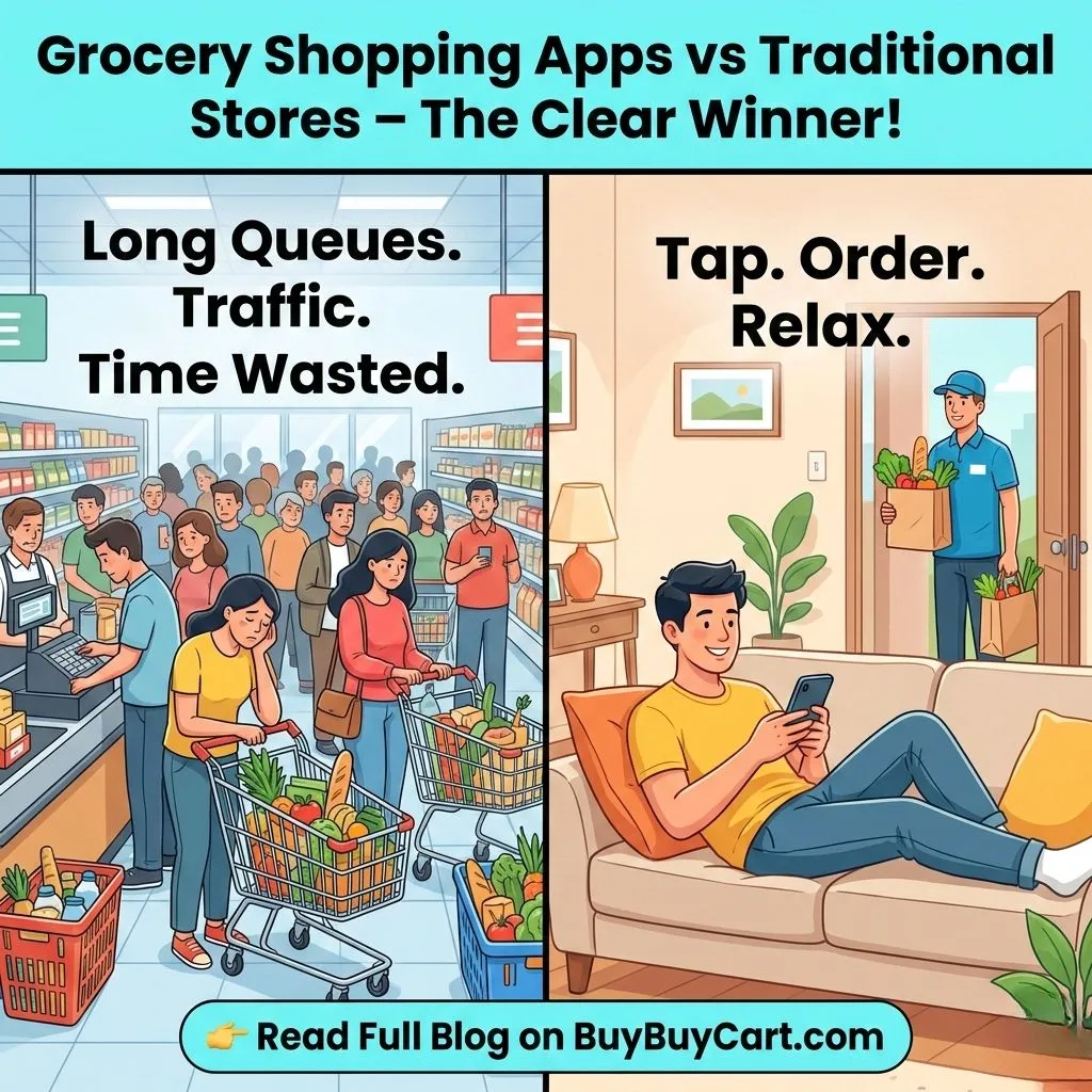 Why Mobile Grocery Shopping Apps Are Better Than Traditional Stores? Why Mobile Grocery Apps Are Better Than Traditional Stores