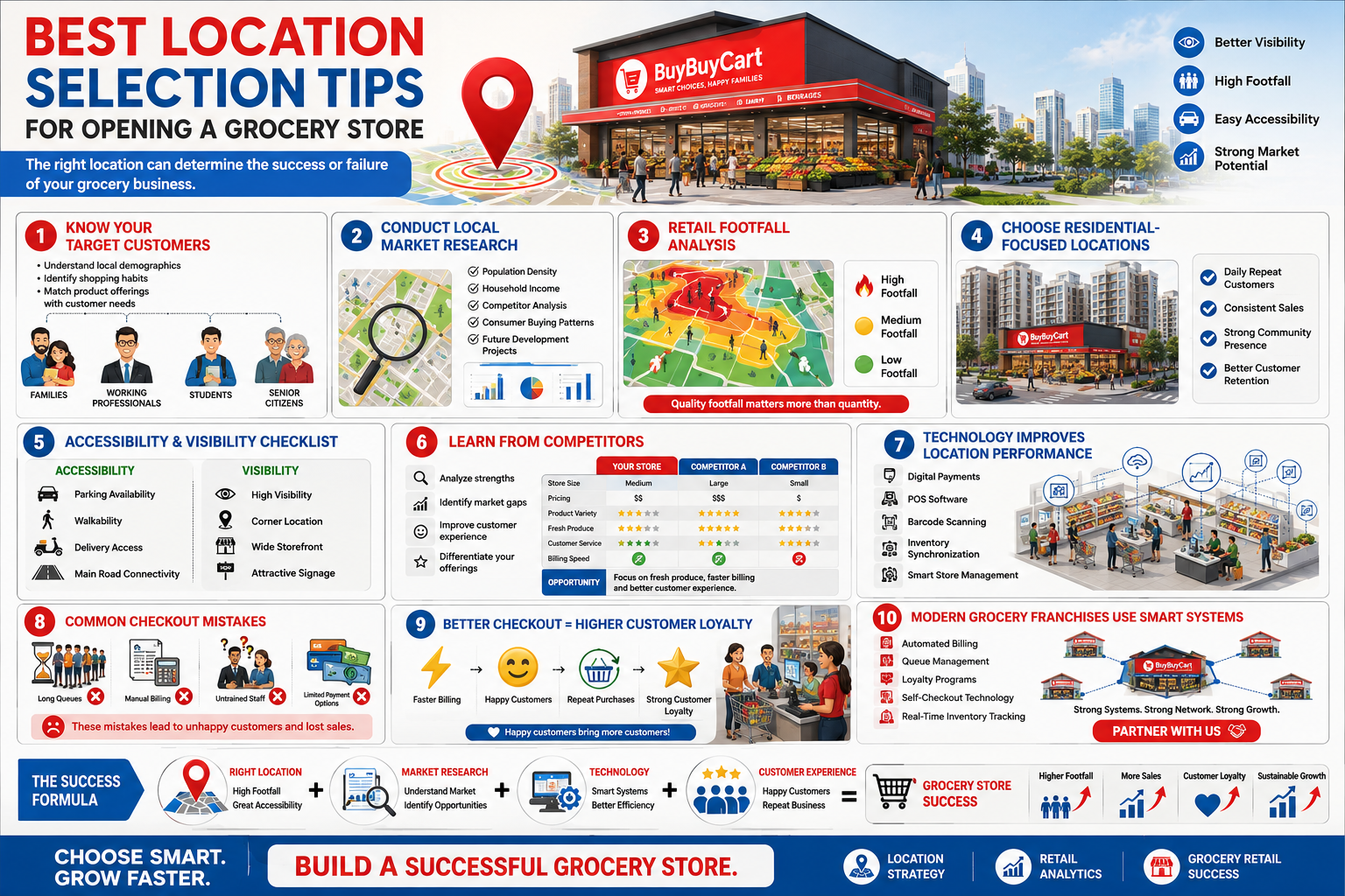 Best Location Selection Tips for Opening a Grocery Store