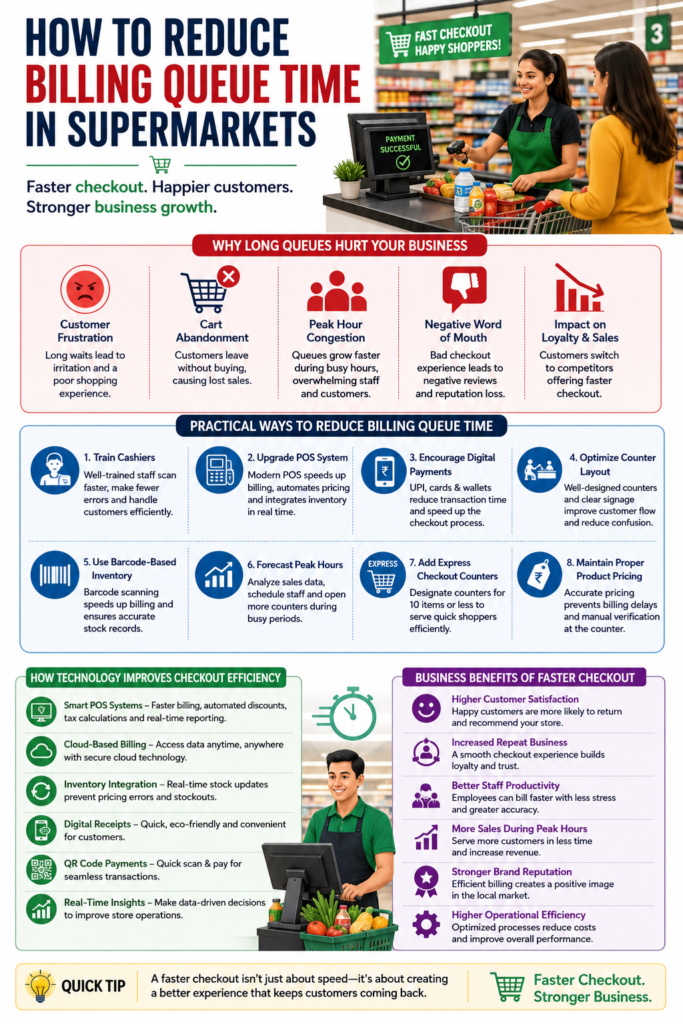 How to Reduce Billing Queue Time in Supermarkets