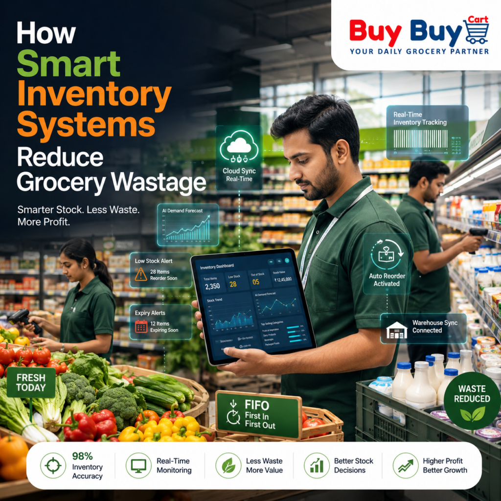 How Smart Inventory Systems Reduce Grocery Wastage