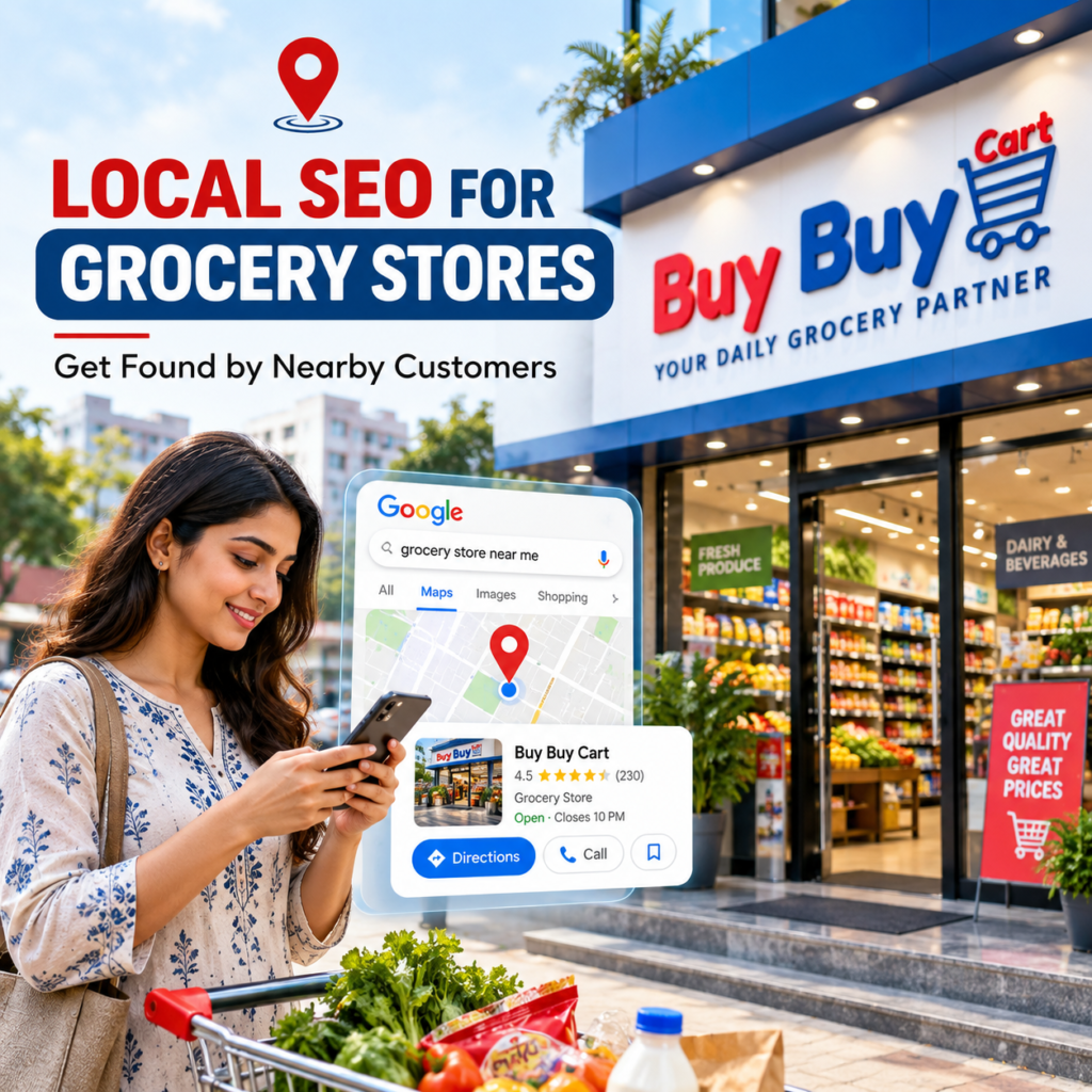 Local SEO for grocery stores to attract nearby customers through Google search